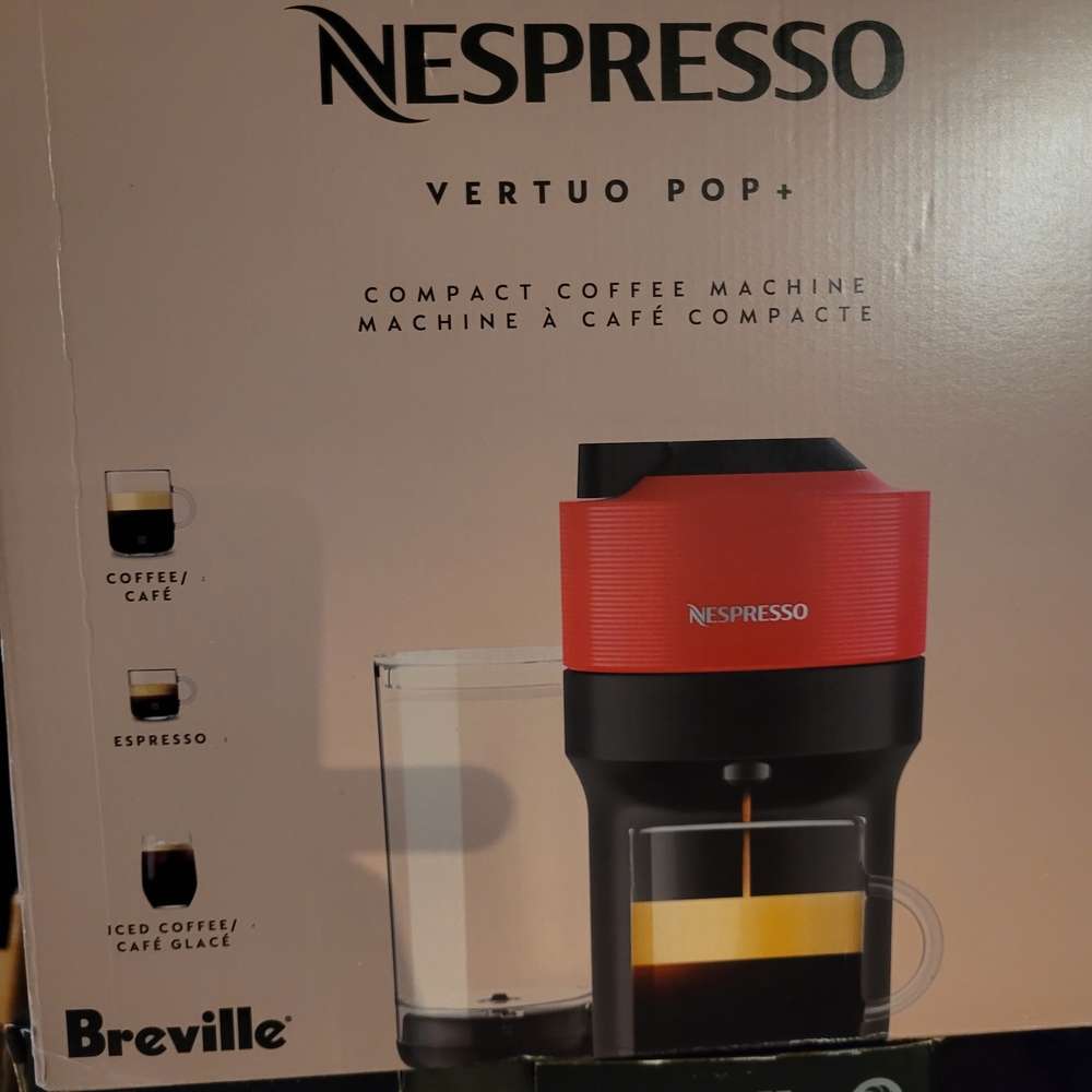Nespresso Vertuo Pop+ Red Coffee Machine